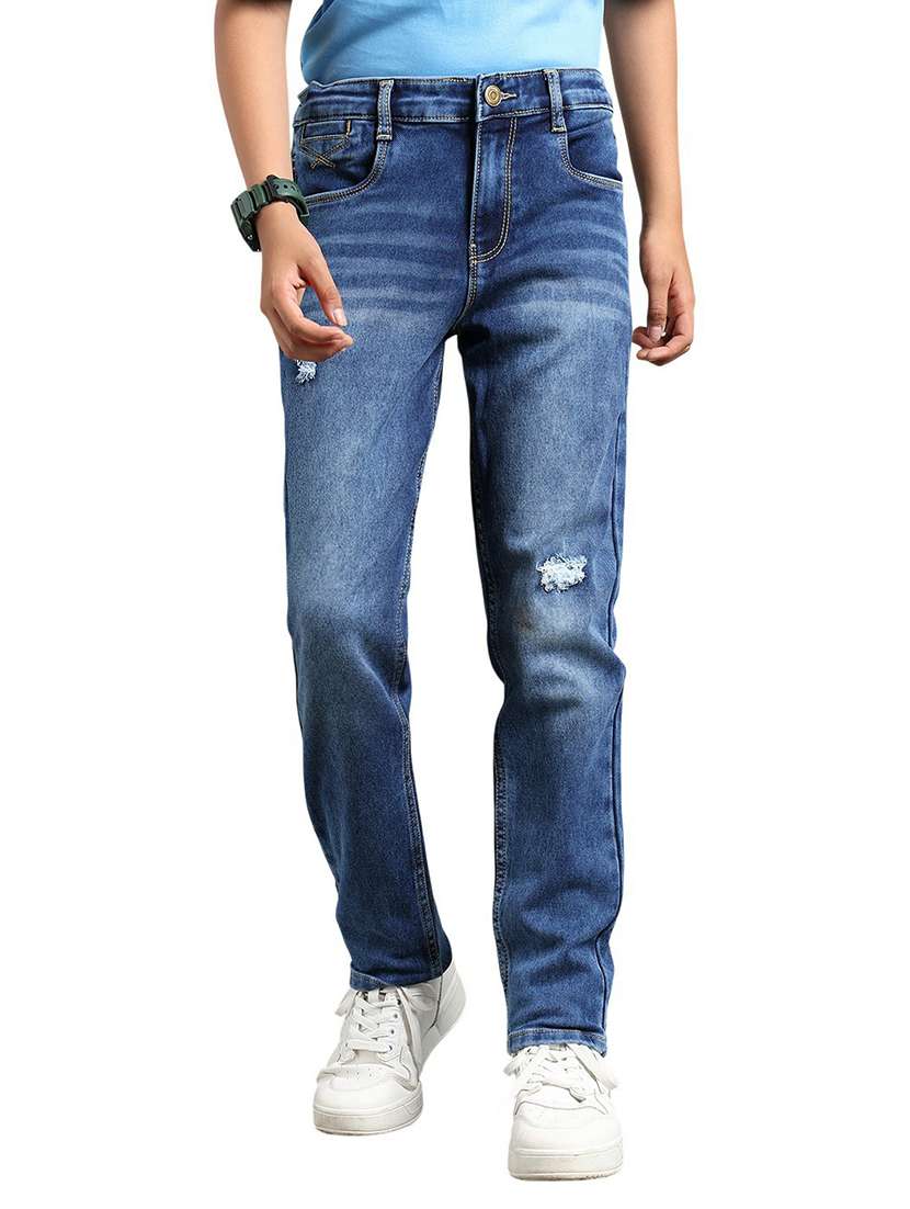 boys distressed mid rise slim fit jean - 22293621 -  Standard Image - 1