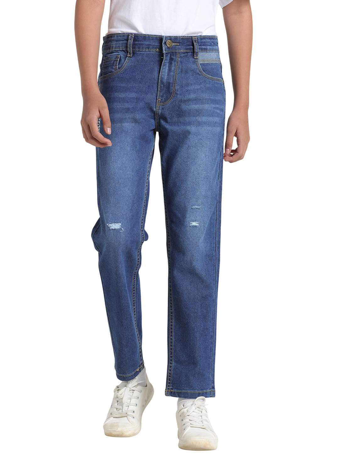 boys distressed mid rise straight fit jean - 22293622 -  Standard Image - 1