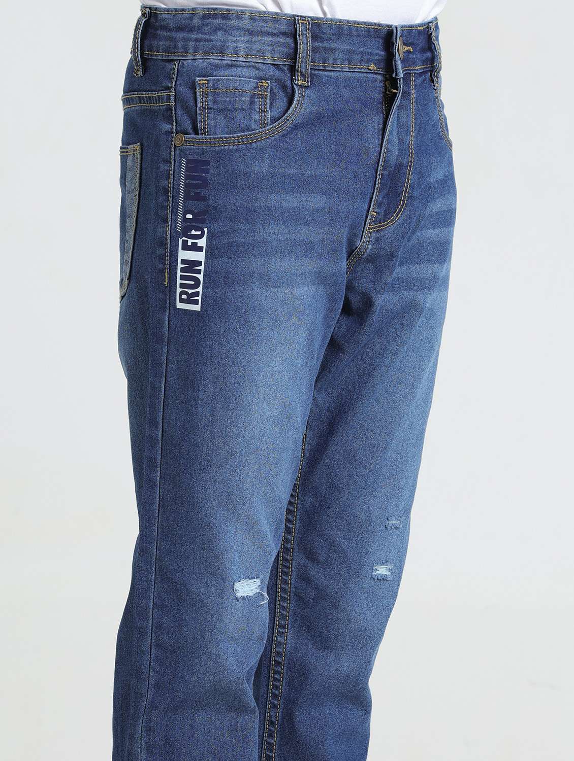 boys distressed mid rise straight fit jean - 22293622 -  Standard Image - 4