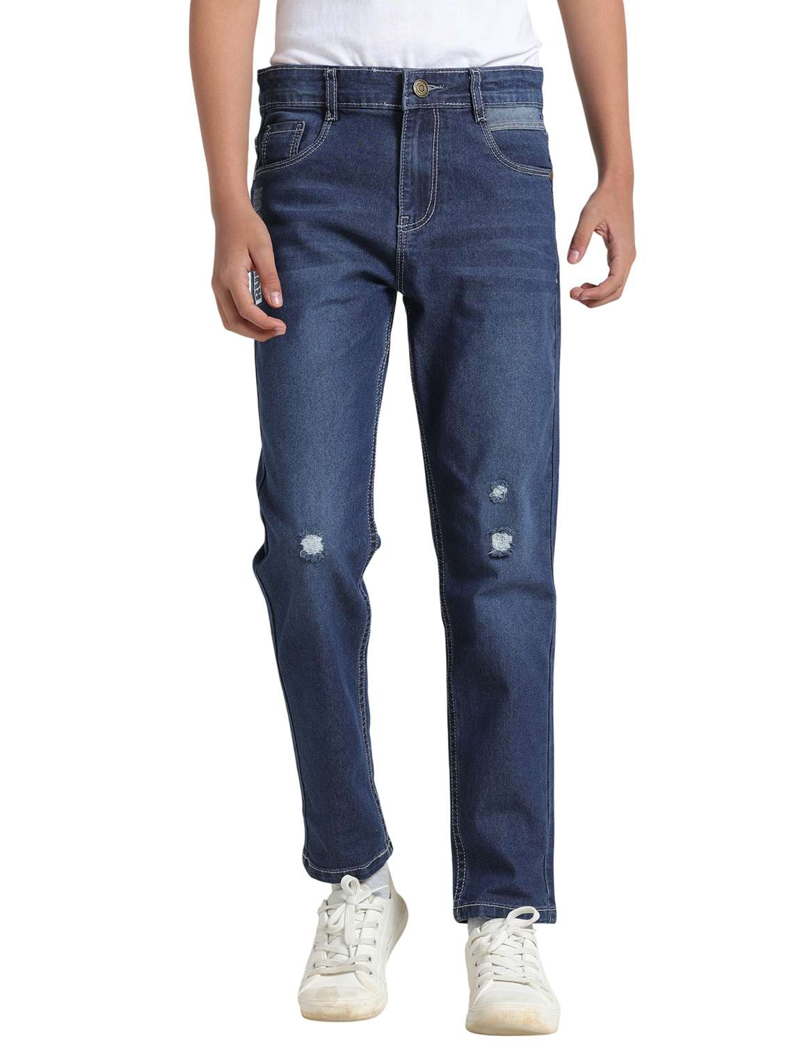 blue denim distressed jean - 22293623 -  Standard Image - 1