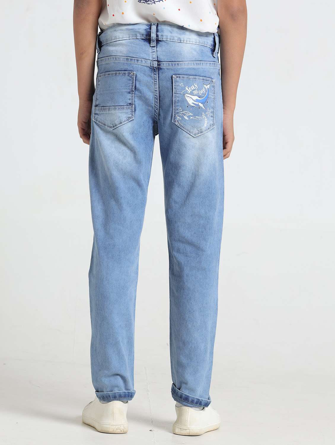 light blue denim plain jean - 22293625 -  Standard Image - 1