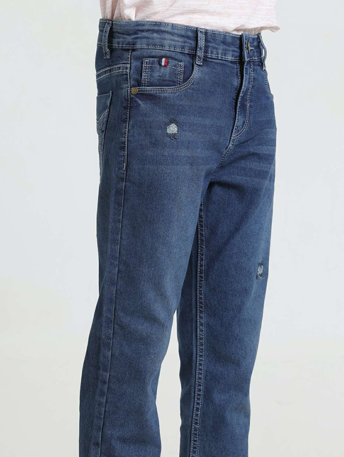 blue denim distressed jean - 22293629 -  Standard Image - 4