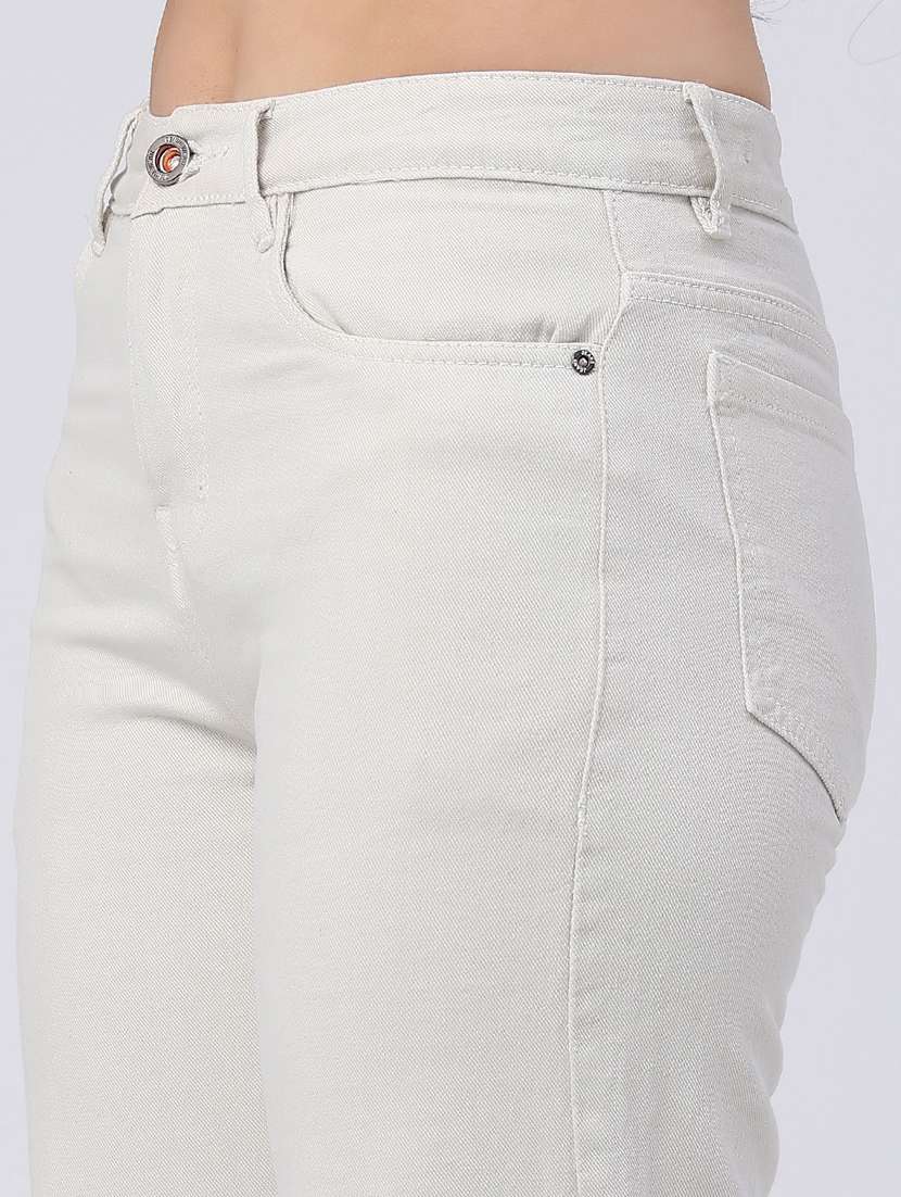 omen solid high rise straight fit jeans - 22293707 -  Standard Image - 1