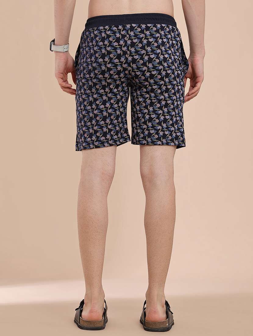 men printed mid rise regular fit shorts - 22293765 -  Standard Image - 4