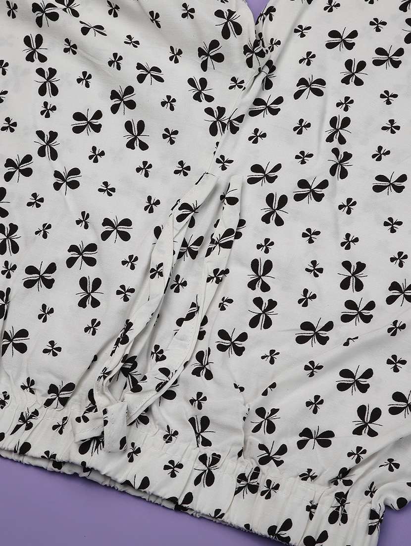 girls printed sleeveless twin set - 22293794 -  Standard Image - 4