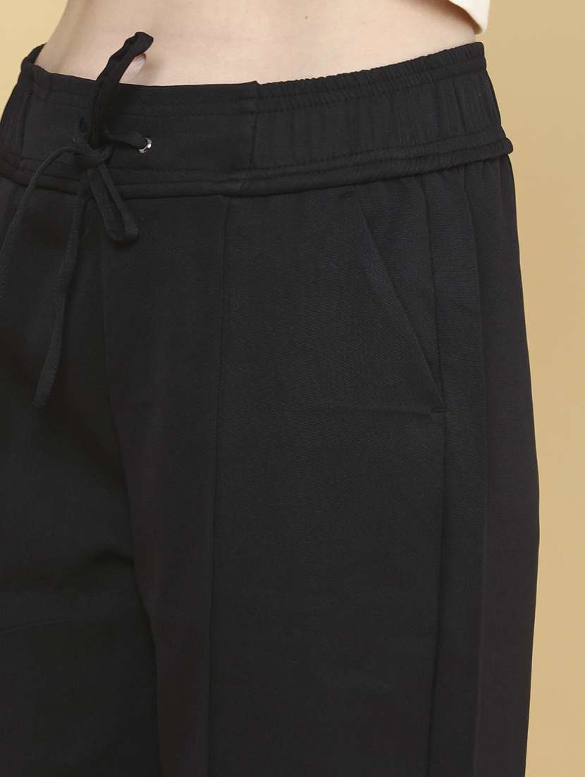 Women Solid Mid-rise Palazzo - 22293835 -  Standard Image - 1
