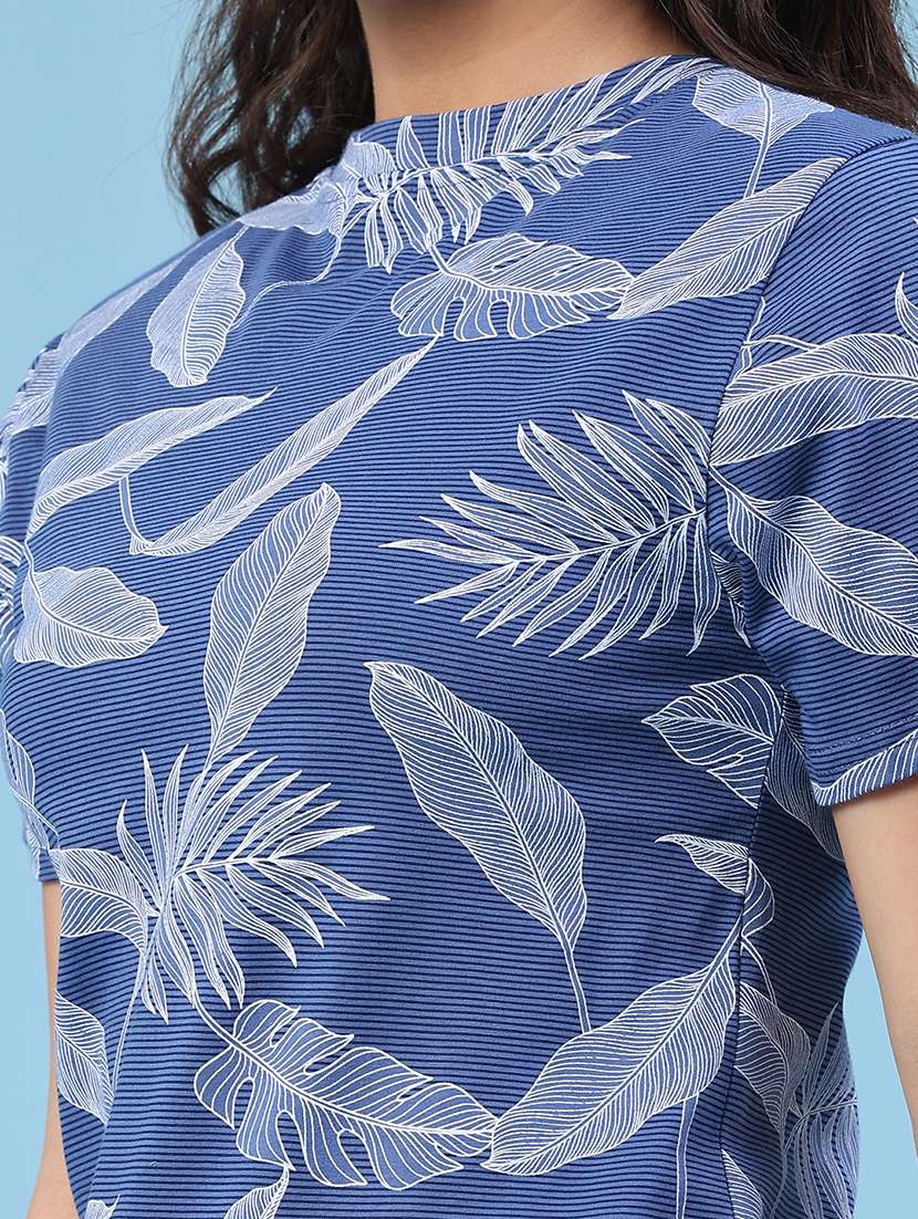 women printed round neck t-shirt - 22293850 -  Standard Image - 1