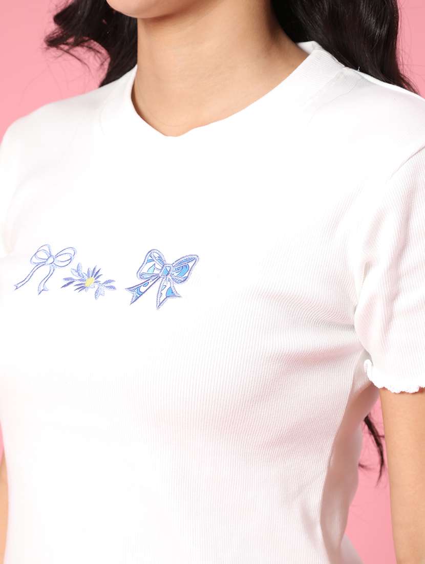 Women Printed Short Sleeves Regular Fit T-shirt - 22293854 -  Standard Image - 1