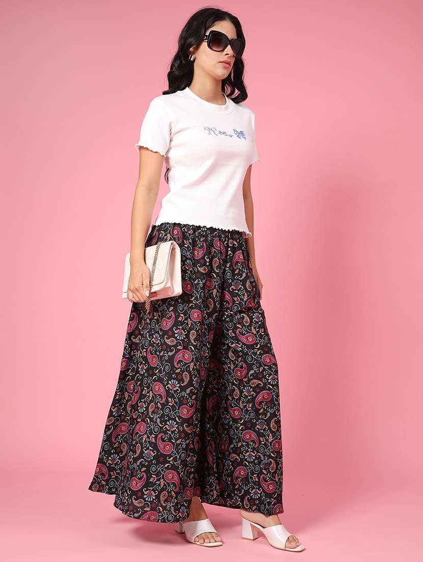 Women Printed Short Sleeves Regular Fit T-shirt - 22293854 -  Standard Image - 4