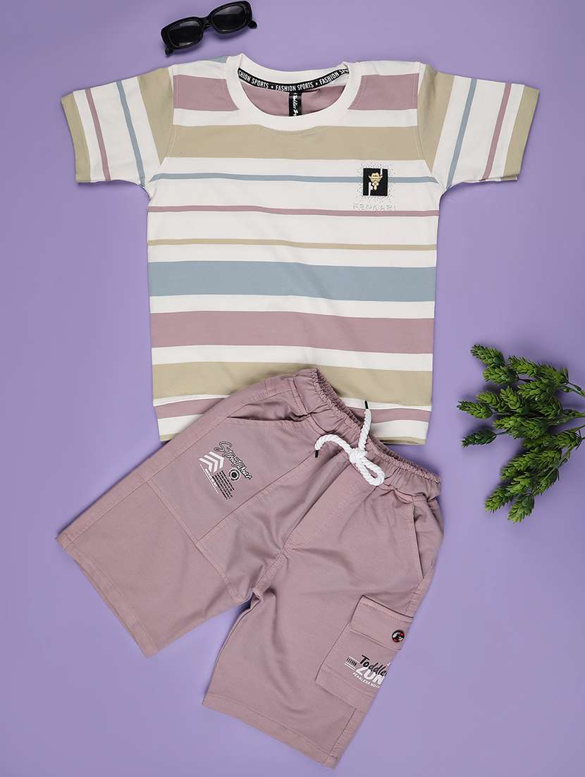 boys t-shirt and shorts co-ord set - 22293928 -  Standard Image - 1