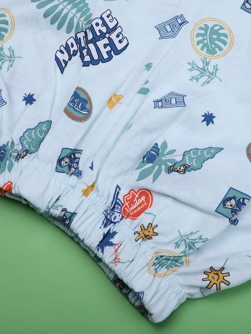 boys printed t-shirt & shorts co-ords set - 22293996 -  Standard Image - 4