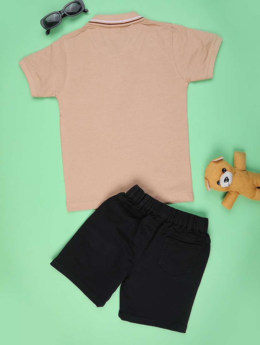 boys printed t-shirt & shorts co-ords set - 22294001 -  Standard Image - 1