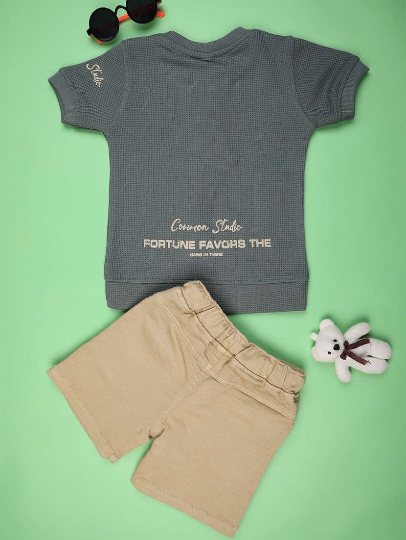 boys printed t-shirt & shorts co-ords set - 22294008 -  Standard Image - 1