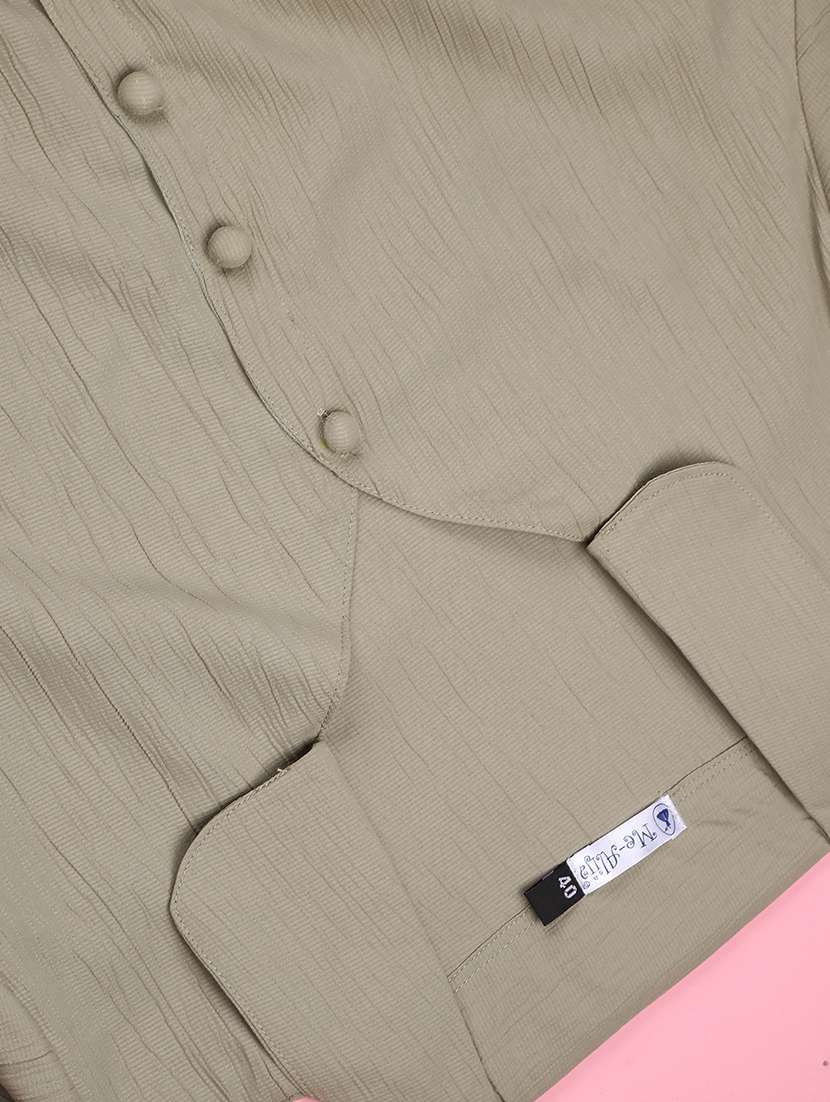 girls solid three quarter sleeve fit & flare dress - 22294069 -  Standard Image - 4