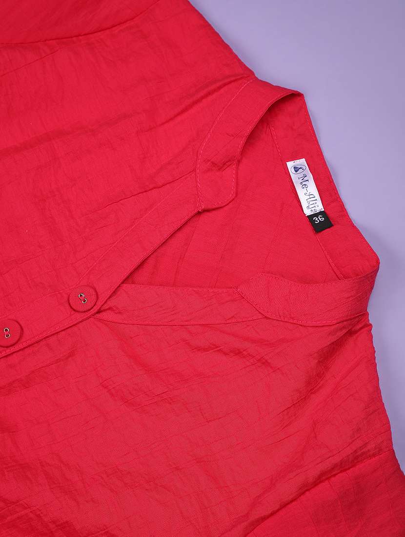 girls solid three quarter sleeve fit & flare dress - 22294079 -  Standard Image - 4