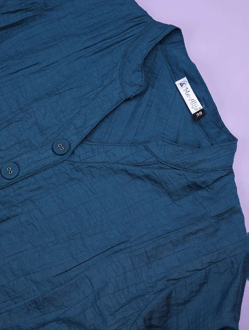 girls solid three quarter sleeve fit & flare dress - 22294080 -  Standard Image - 4