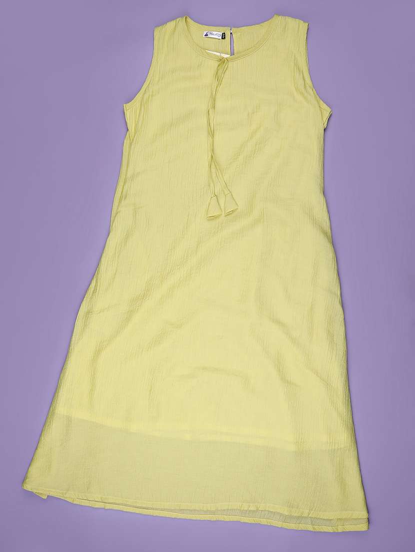 girl solid sleeveless a-line dress - 22294084 -  Standard Image - 1