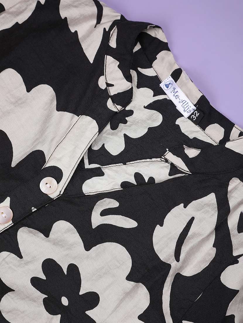 girls floral print three quarter fit & flare dress - 22294091 -  Standard Image - 4