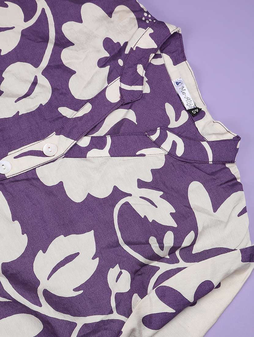 girls floral print three quarter sleeve a-line dress - 22294092 -  Standard Image - 4