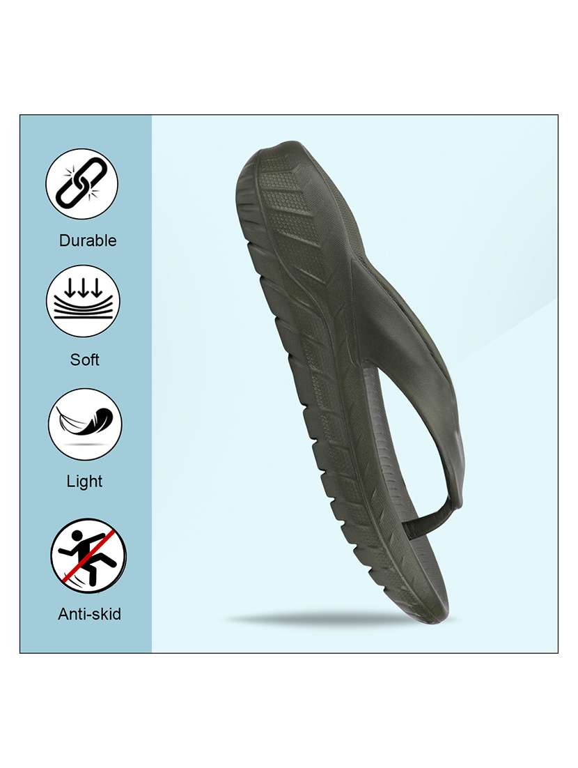 men solid toe seperator slipper - 22294279 -  Standard Image - 4