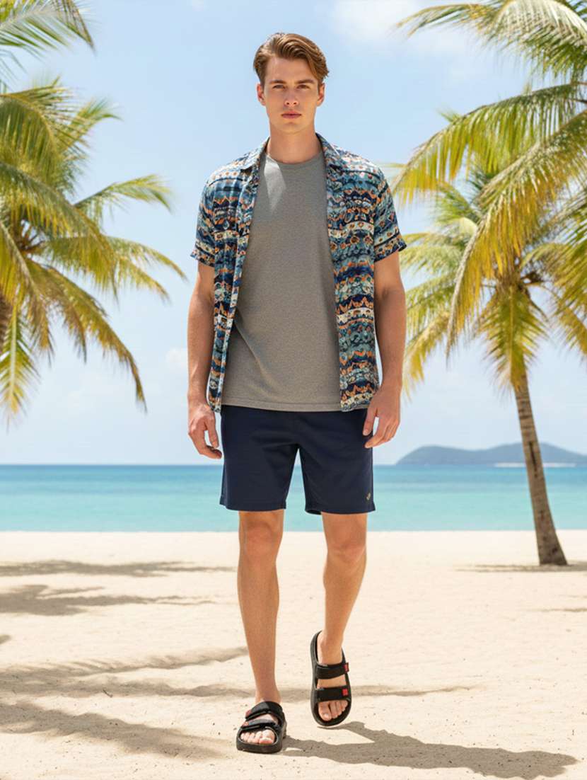 men solid slip on slider - 22294285 -  Standard Image - 1