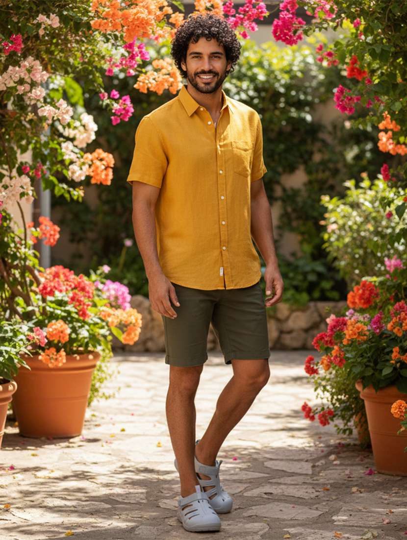 men solid slip on clog - 22294298 -  Standard Image - 1