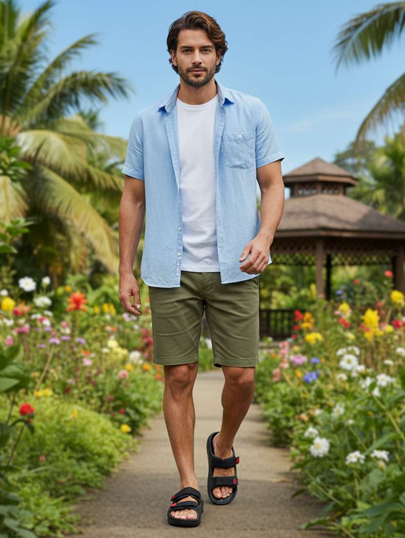 men solid slip on slider - 22294299 -  Standard Image - 1