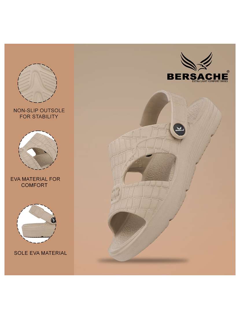 men textured slip on slider - 22294304 -  Standard Image - 4