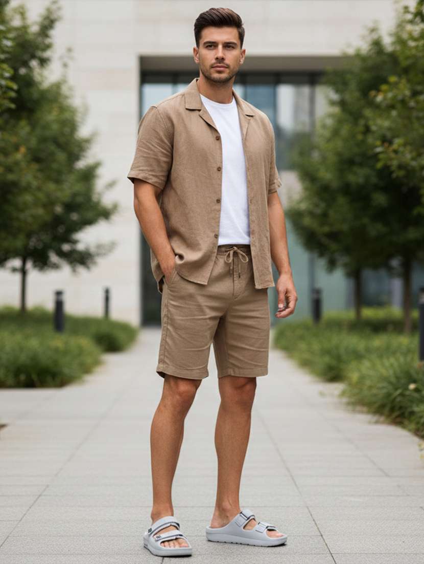 men solid slip on slider - 22294306 -  Standard Image - 1