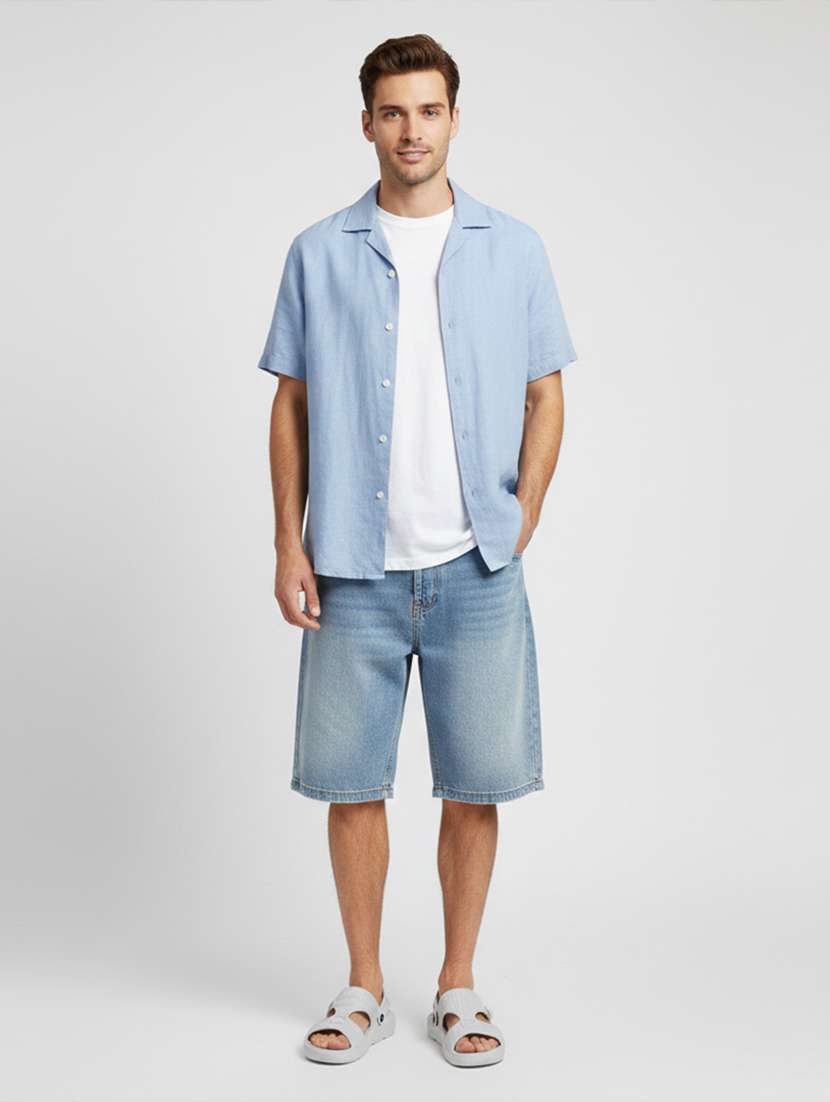 men textured slip on slider - 22294309 -  Standard Image - 1