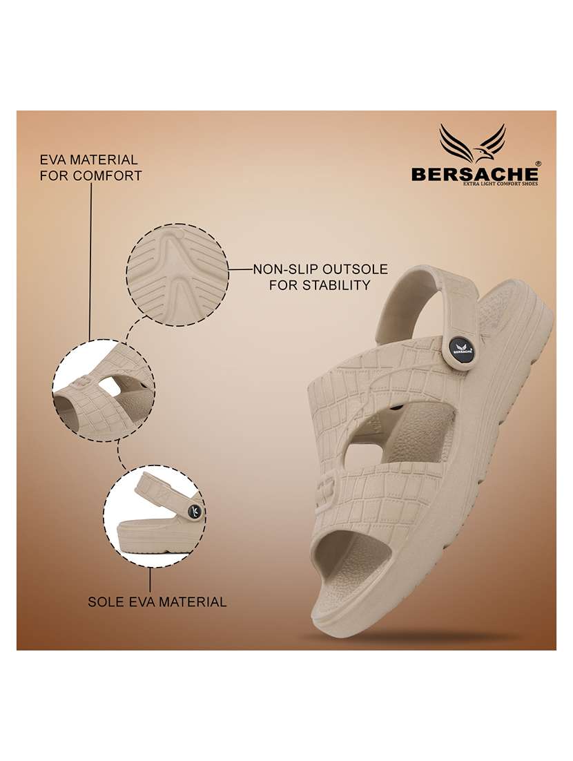 men textured slip on slider - 22294310 -  Standard Image - 4