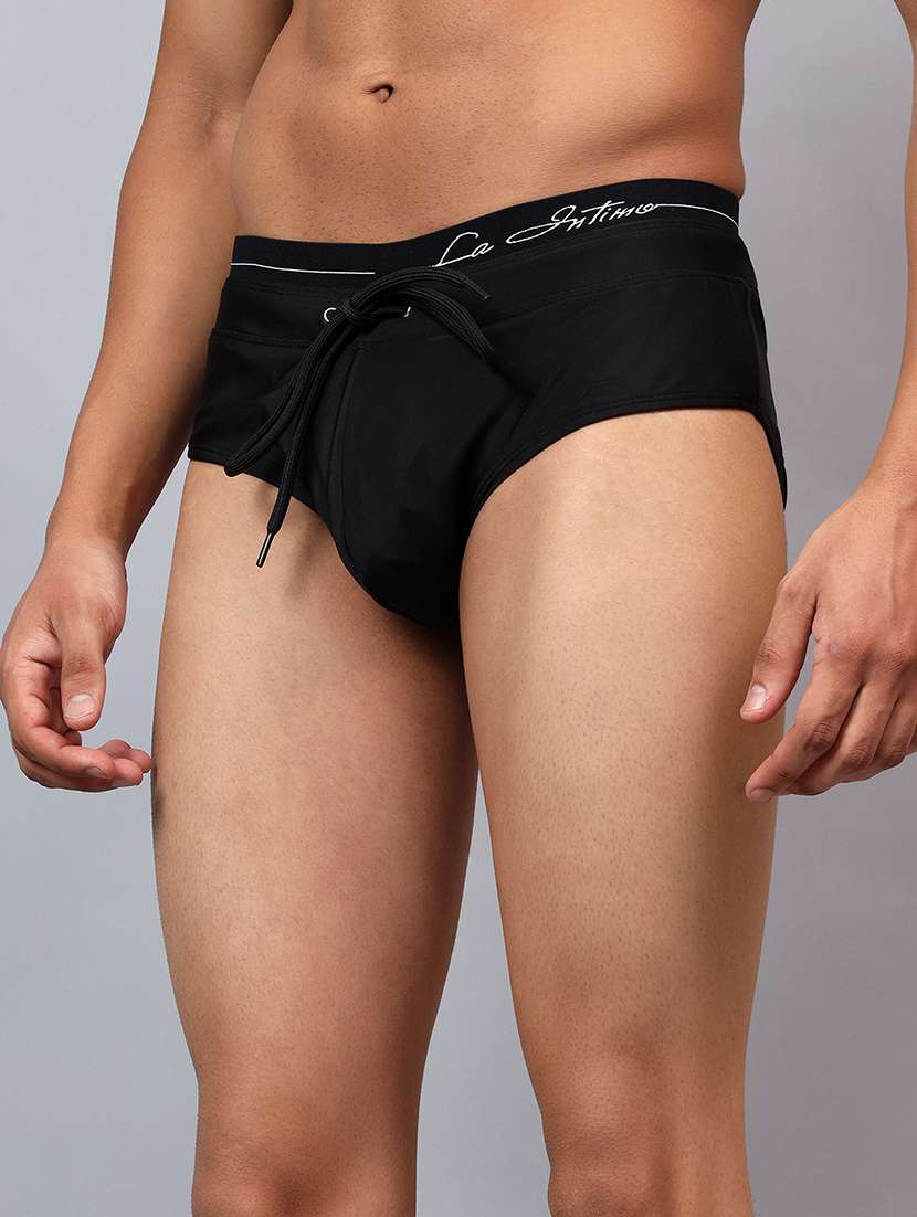 men solid swimwear briefs - 22294315 -  Standard Image - 1