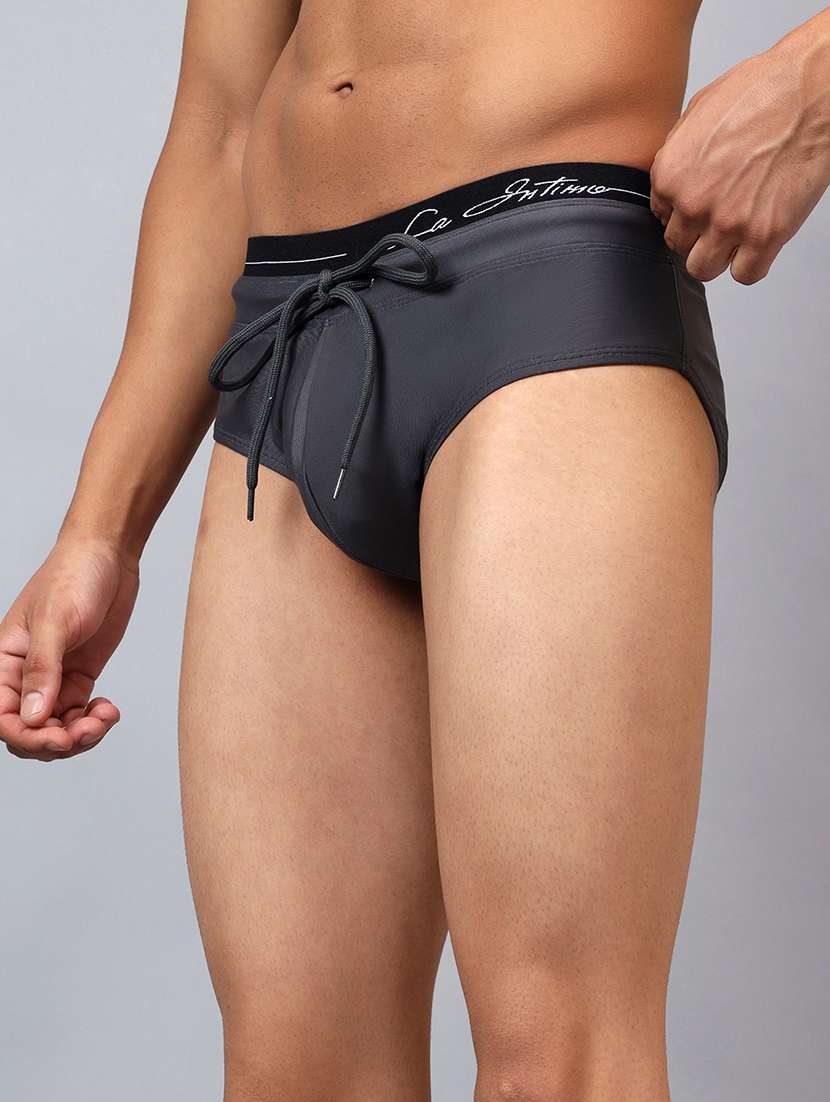 men solid swimwear briefs - 22294316 -  Standard Image - 1