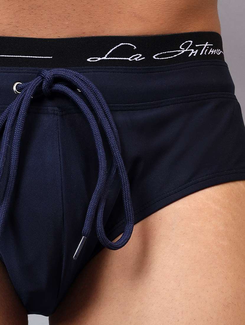 men solid swimwear briefs - 22294317 -  Standard Image - 4