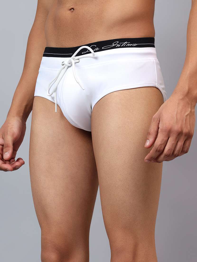 men solid swimwear briefs - 22294318 -  Standard Image - 1