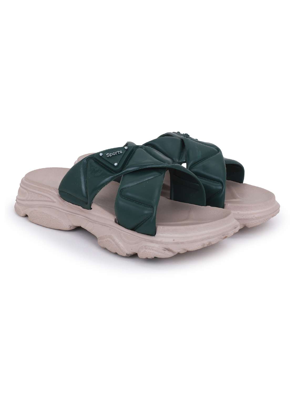 women solid slip on slides - 22294332 -  Standard Image - 1