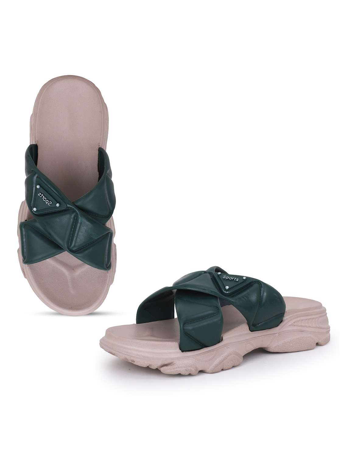 women solid slip on slides - 22294332 -  Standard Image - 4