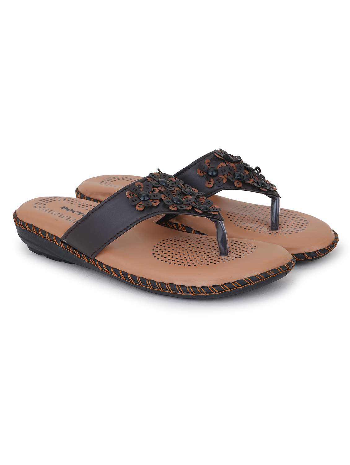women solid slip on flat sandal - 22294717 -  Standard Image - 1