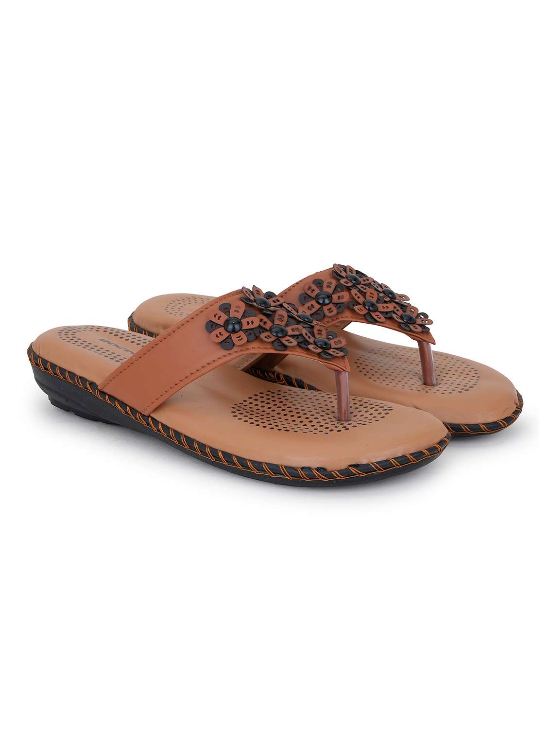 women solid slip on flat sandal