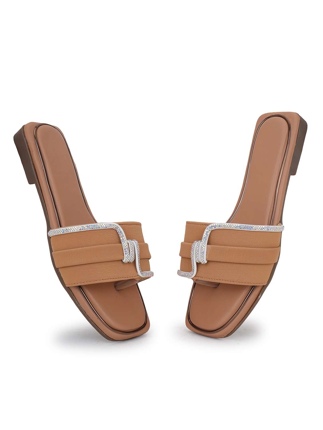 women slip on flat sandal - 22294735 -  Standard Image - 1