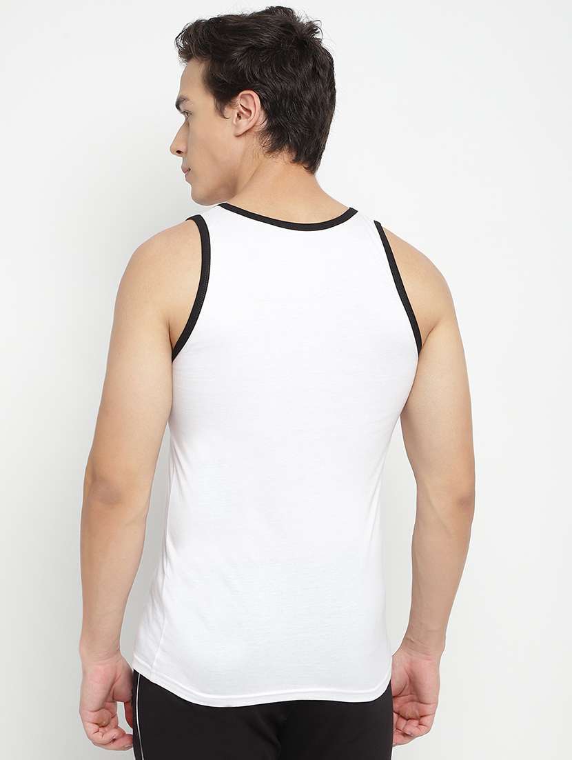 men pack of 2 solid sleeveless vest - 22294876 -  Standard Image - 4