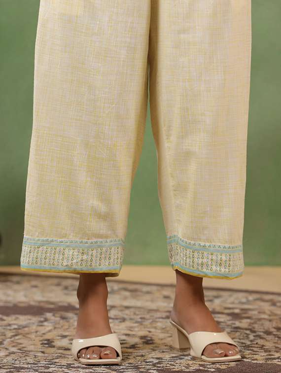 women printed three quarter sleeve ethnic co-ord set - 22294996 -  Standard Image - 6