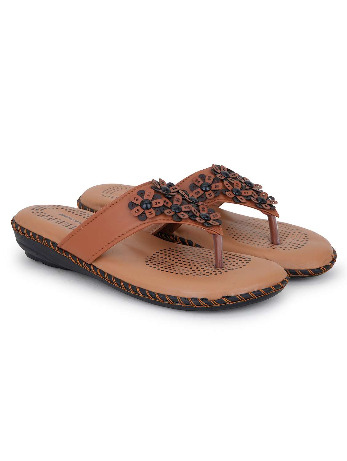 women solid slip on flat sandal - 22295043 -  Standard Image - 1