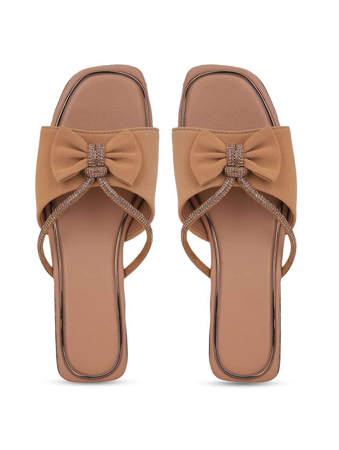 women solid slip on flat sandal - 22295057 -  Standard Image - 4