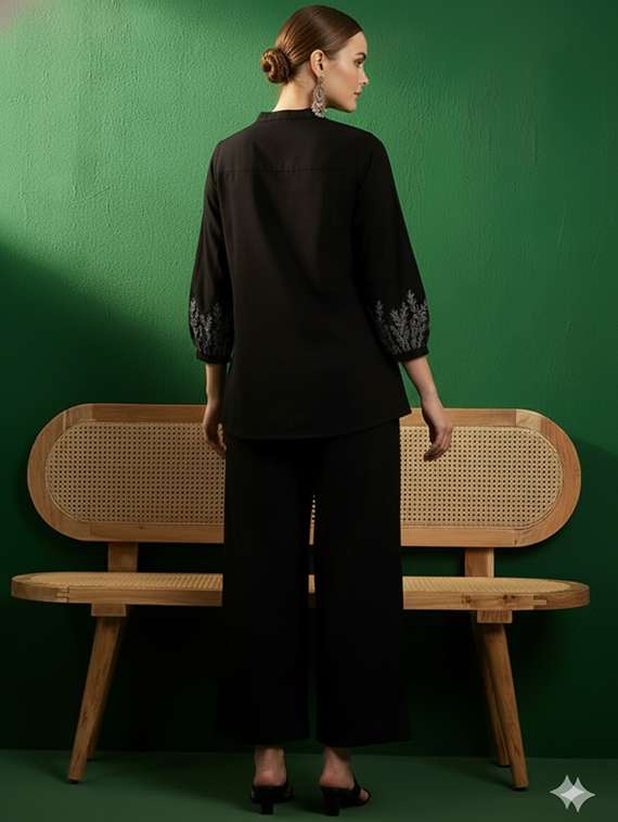 women printed shirt and trouser co-ord set - 22295178 -  Standard Image - 4