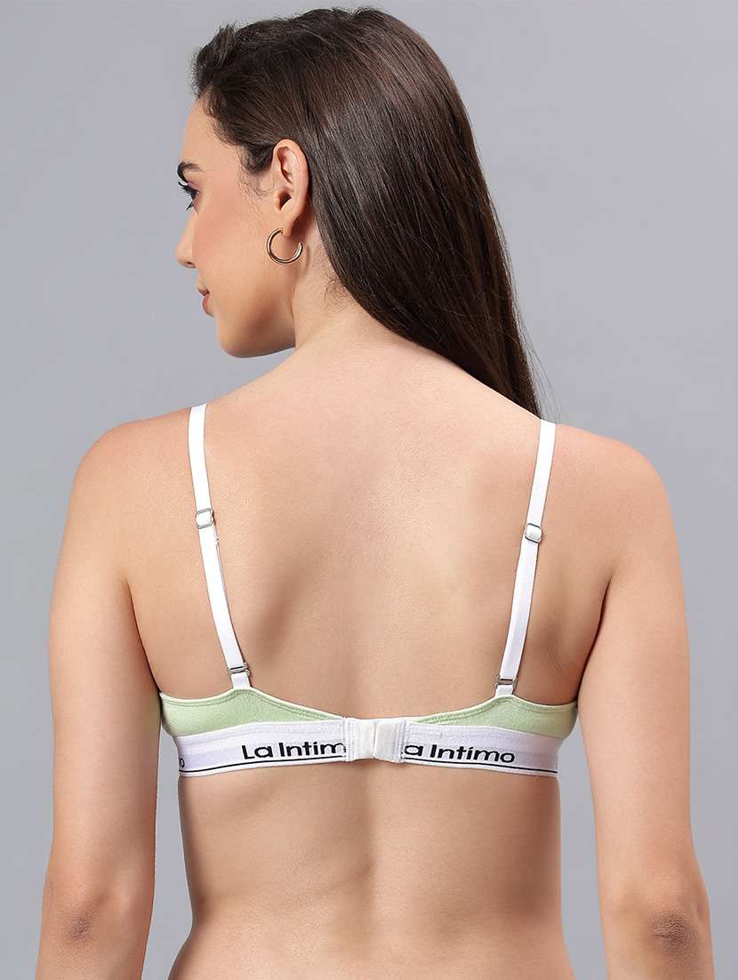 women solid lightly padded bra and panty set - 22295245 -  Standard Image - 4