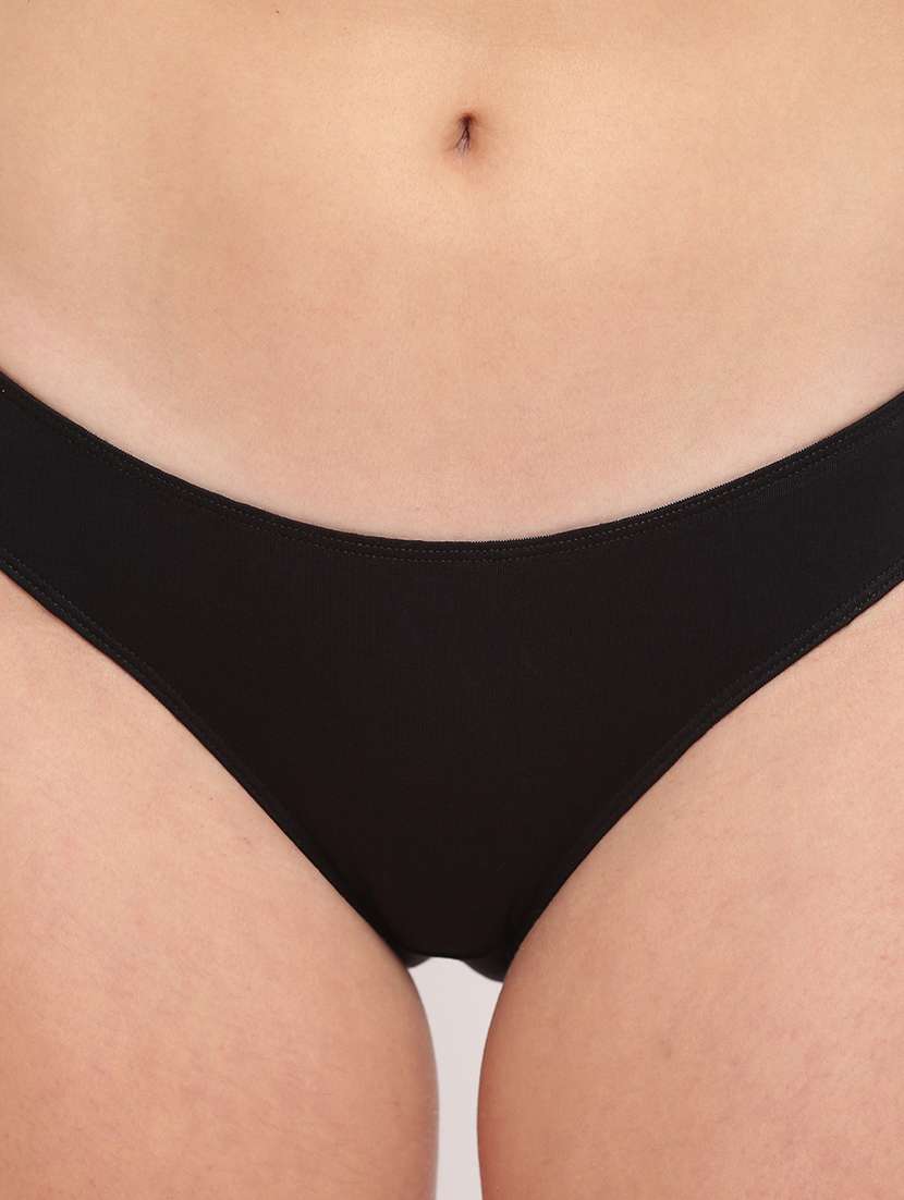 women pack of 3 solid low rise panty - 22295294 -  Standard Image - 4