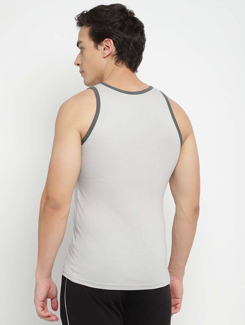 men pack of 3 solid sleeveless vest - 22295449 -  Standard Image - 4