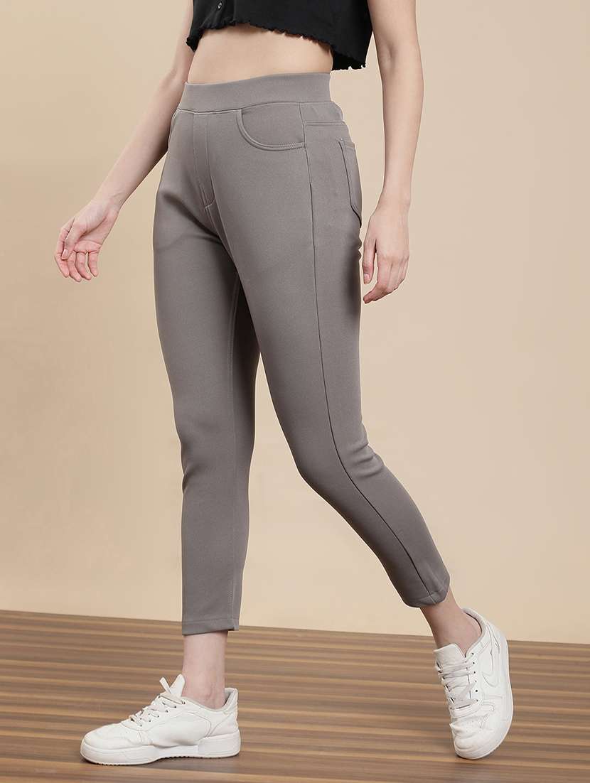 women solid mid rise jegging - 22295627 -  Standard Image - 1