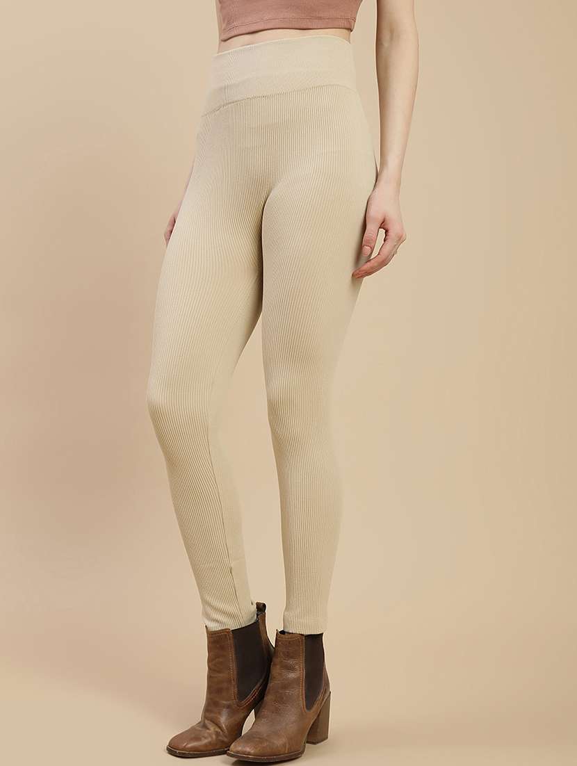 women solid high rise woolen legging - 22295643 -  Standard Image - 1